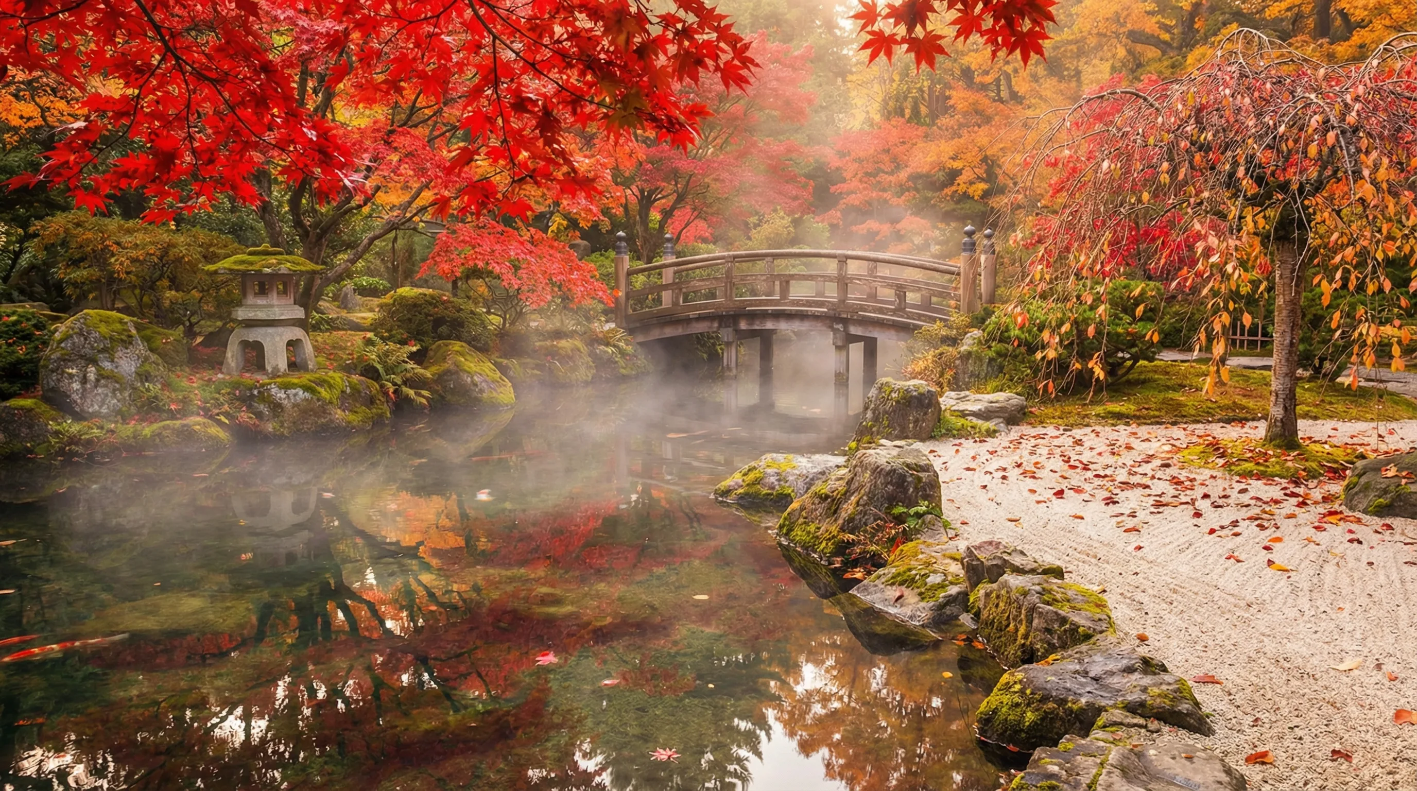 麻豆传媒热门视频 - 日式庭院秋韵